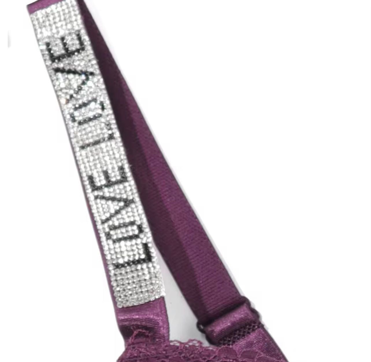 luxury stone strap push up bra